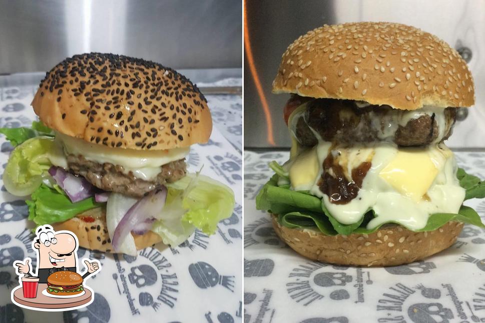 Os hambúrgueres do Black Skull Food Truck irão satisfazer uma variedade de gostos