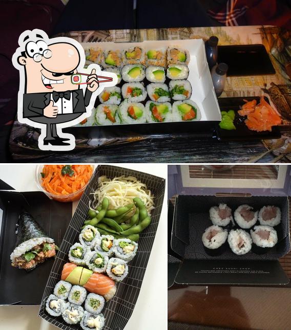 Prenez différentes options de sushi