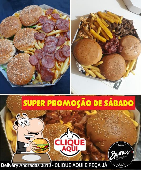 Consiga um hambúrguer no Bruttus Burguer