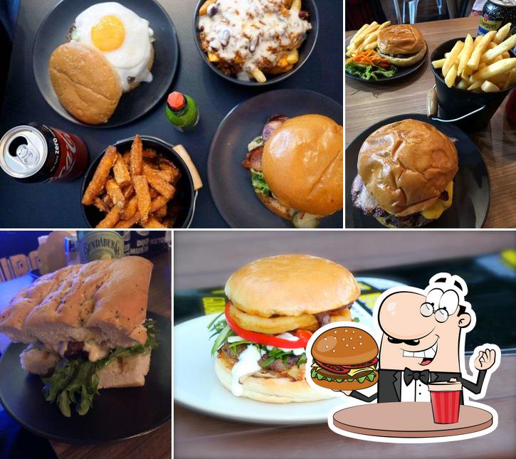 Try out a burger at Burger 10