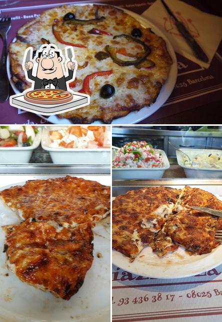Get pizza at La Piazzenza