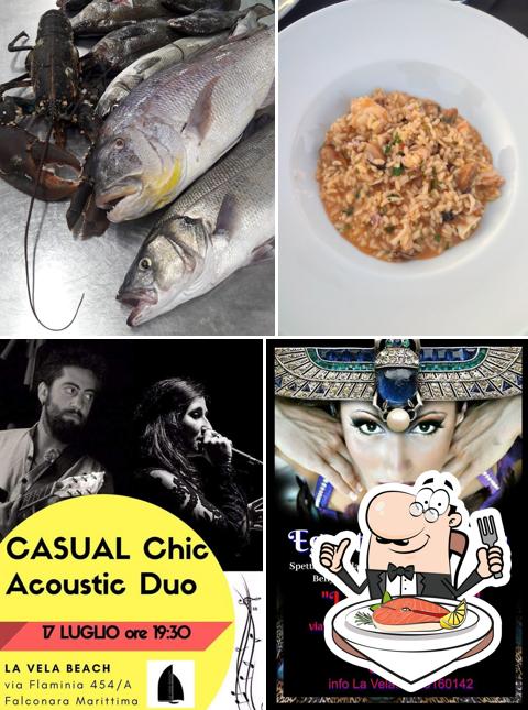 Ristorante Bar Pizzeria La Vela propone un'ampia scelta di piatti di pesce