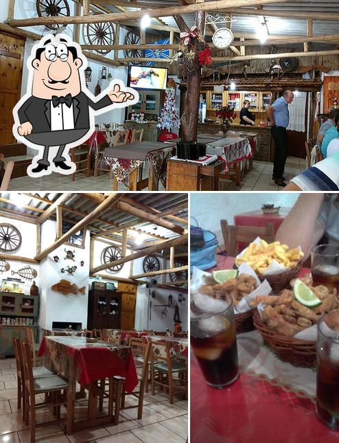 O interior do Galpão do Peixe