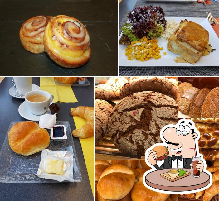 Prenditi un hamburger a Café-Bäckerei Zurgilgen AG