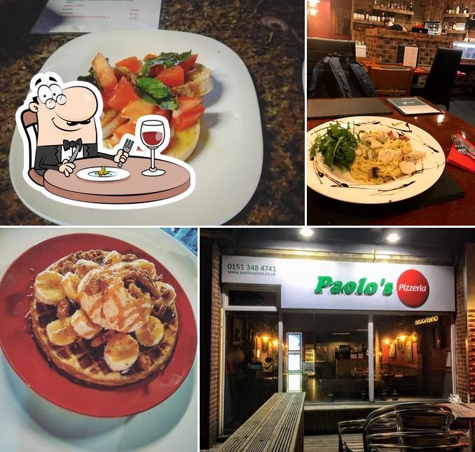 Food at Paolos Pizza Restaurant