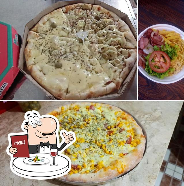 Comida em Pizzaria Sabor Família