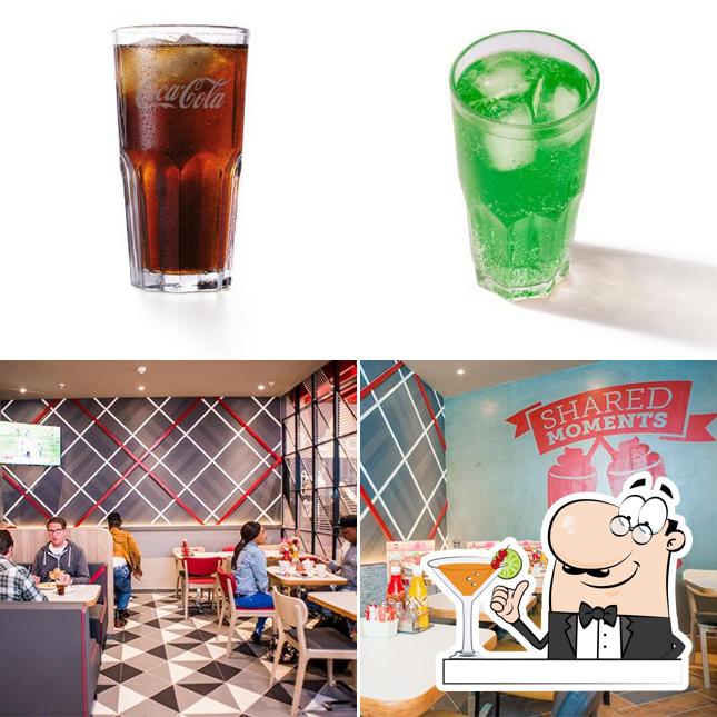 The image of Wimpy’s drink and interior