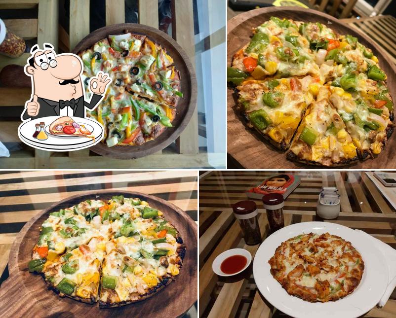 Order pizza at Cafe Red Salute