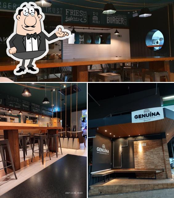Veja imagens do interior do Genuína Hamburgueria