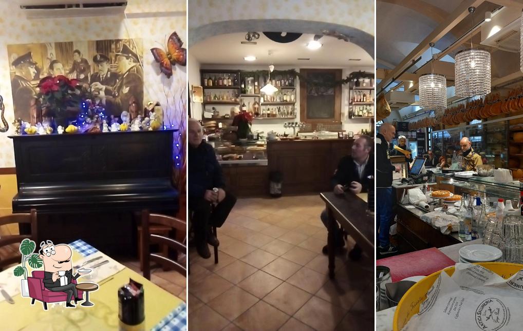 Gli interni di Osteria Da Patrizia