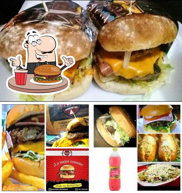 Pide una hamburguesa en Coastway American Fast Food