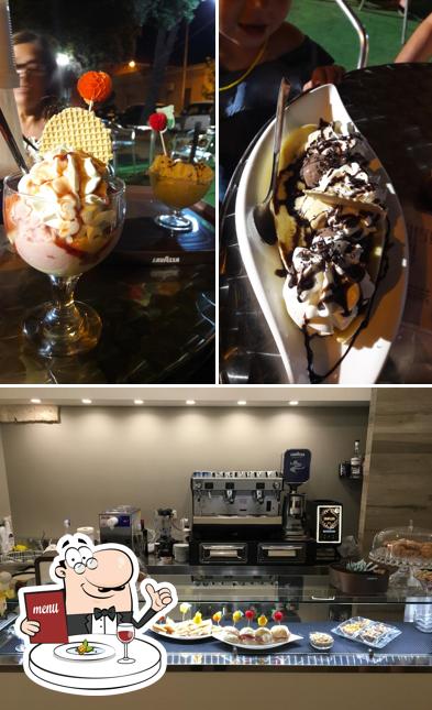 The image of food and interior at Crema&Cioccolato