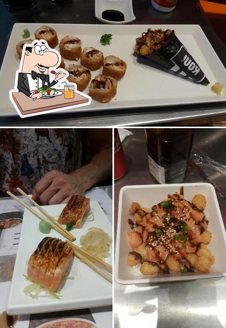 Food at Koni Copacabana: Restaurante de Comida Japonesa, Kompletos, Sushi, Sashimi, Yakisoba, Pokes