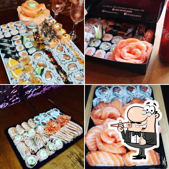 Presenteie-se com sushi no Lady Sushi