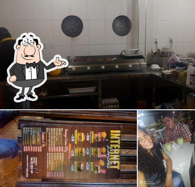 Veja imagens do interior do Internet Lanches