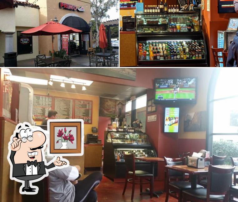 Las imágenes de interior y barra de bar en Primo Pizza & Pasta