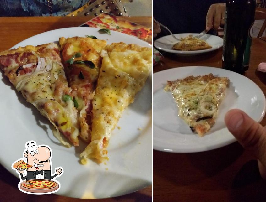 Peça diferentes tipos de pizza