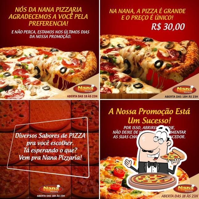 Consiga pizza no Nana Pizzaria