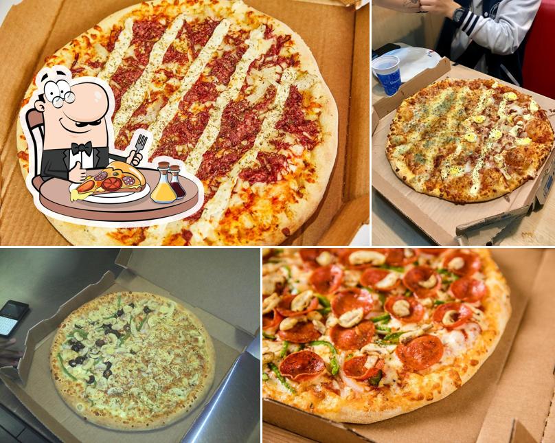 Peça diferentes estilos de pizza