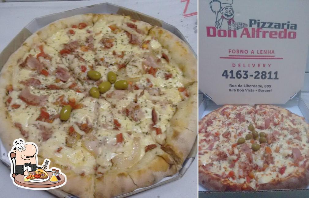 No Pizzaria Don Alfredo, você pode degustar pizza
