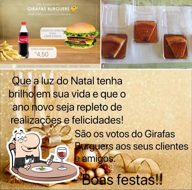 Comida em Girafas burguers