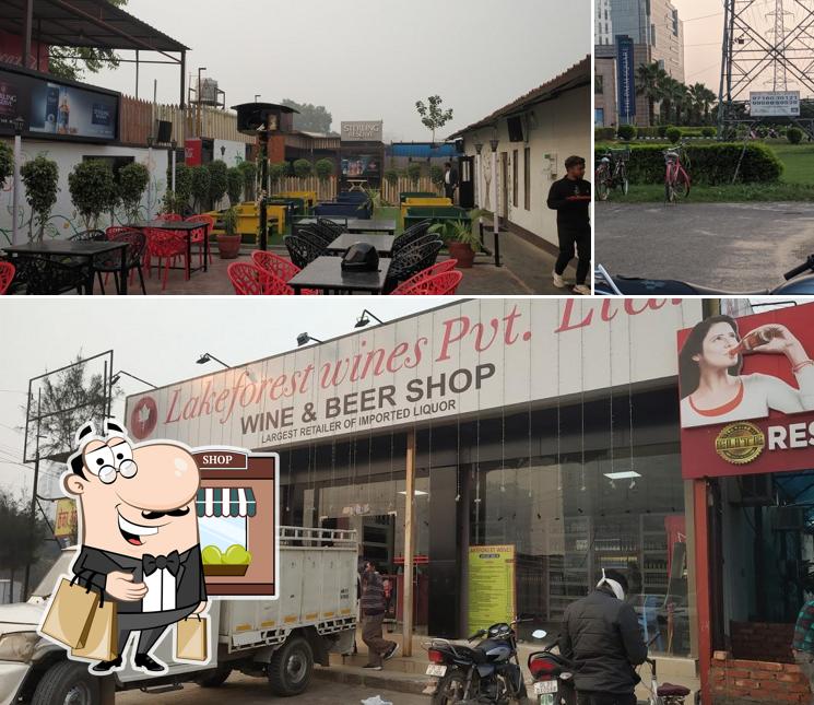 The restaurant's exterior and interior