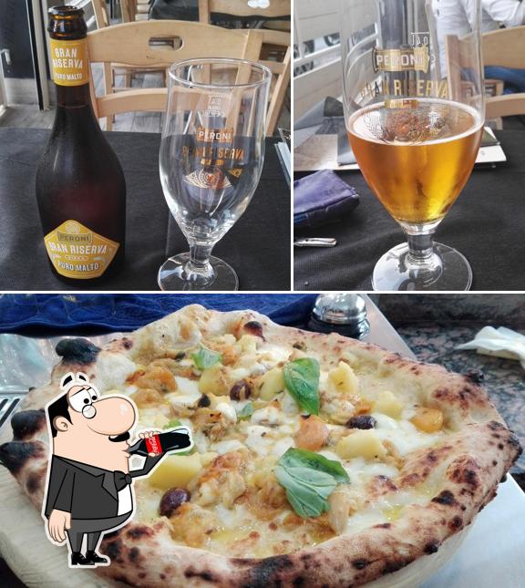 La boire et pizza du restaurant