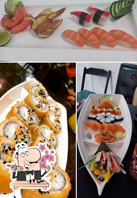 Experimente diferentes opções de sushi