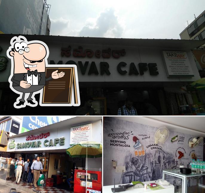 The exterior of Samovar Cafe