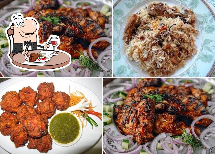 Order meat dishes at Laxmidhar bhai dum biriyani