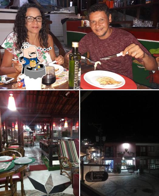Esta é a foto ilustrando comida e interior no Pizzaria Farol Do Morro