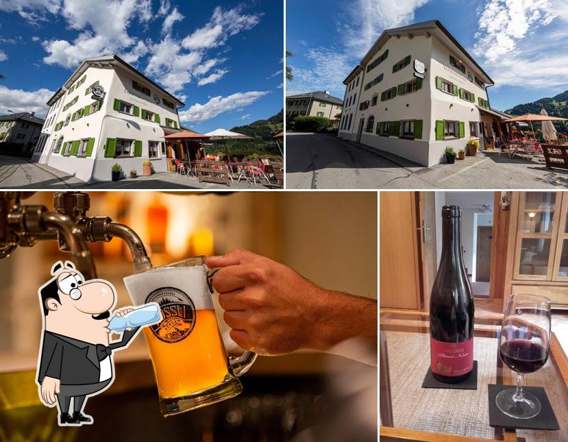 La foto di bevanda e esterno da Gasthaus & Brauerei Rössli