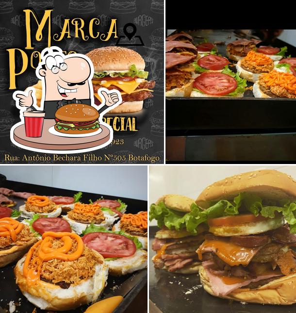 Experimente um hambúrguer no Marca Ponto Lanches