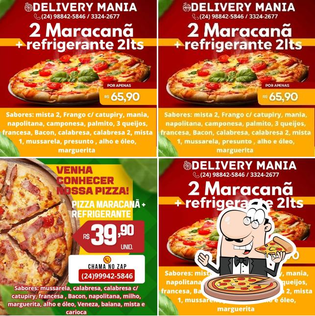 No Delivery Mania, você pode conseguir pizza