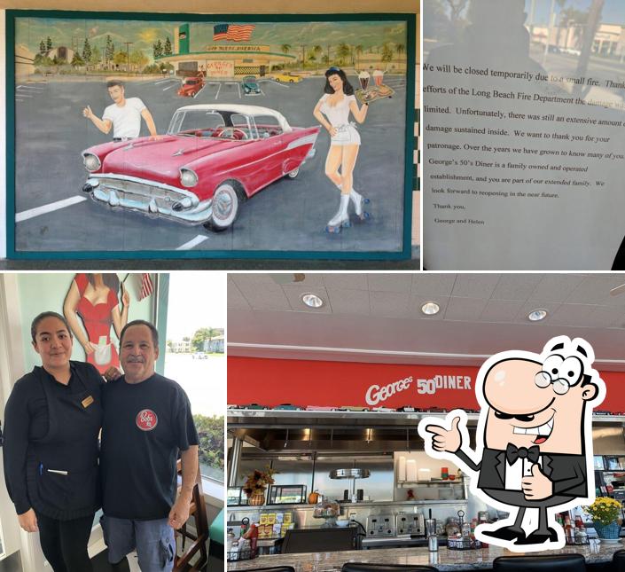Look at the picture of George's 50'S Diner
