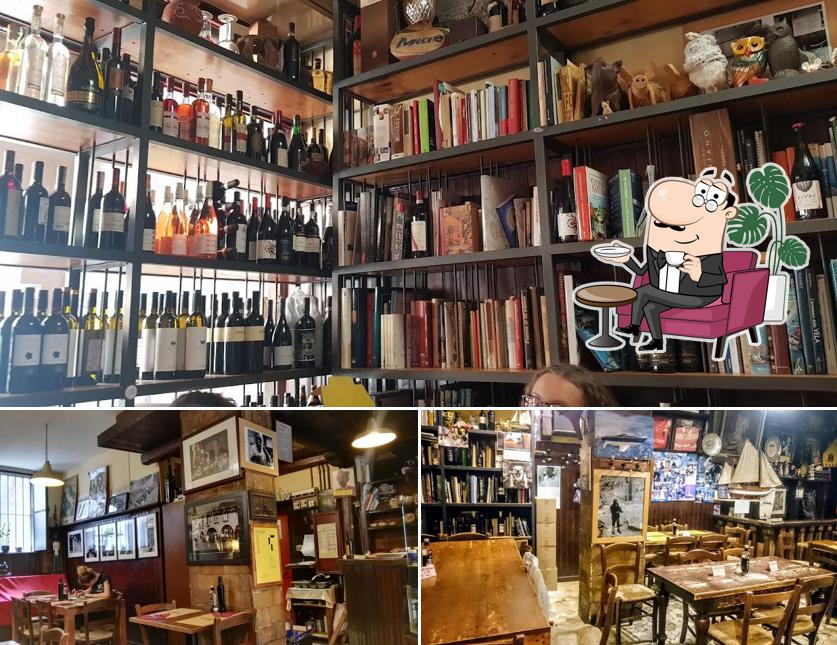 L'intérieur de Osteria l'Anfora