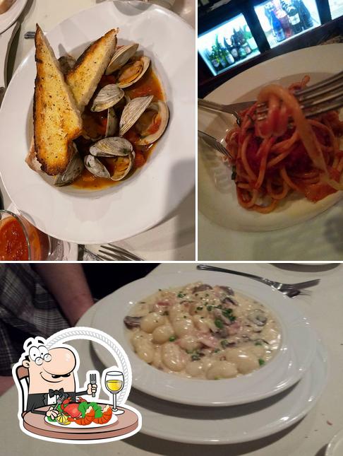 Order seafood at Lucano