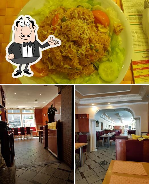 Take a look at the photo showing interior and food at Bawa indisches Restaurant