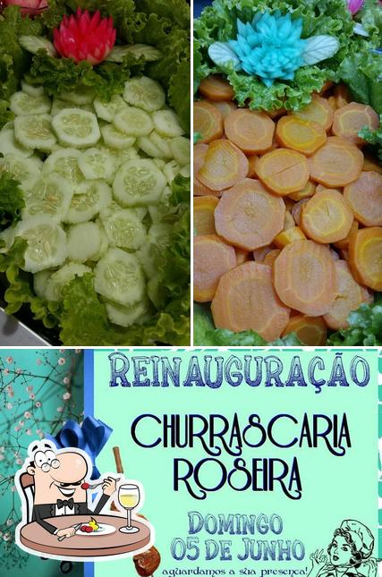 Comida em Churrascaria Roseira