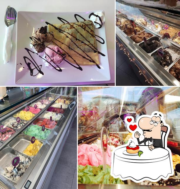 Gelamo Gelato Cafe propose une sélection de desserts