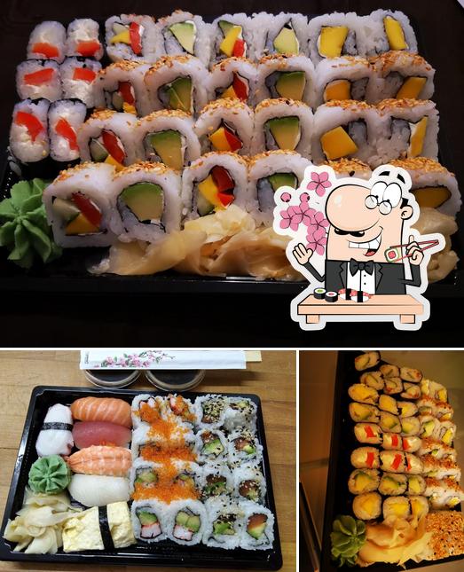 Sushi-Rollen werden von Sushi One angeboten