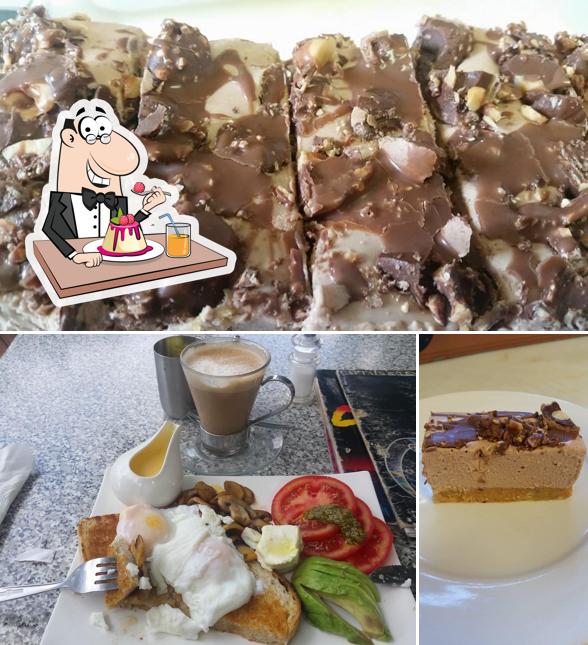 Golden Point Cafe provides a number of desserts