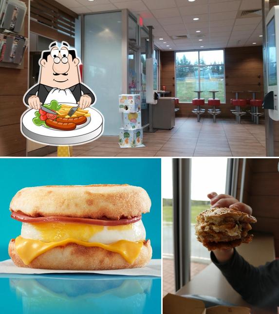 Among different things one can find food and interior at McDonald’s