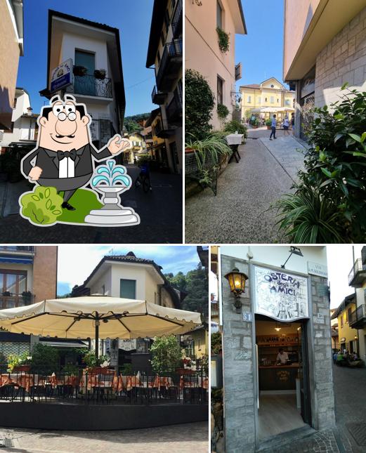 Gli esterni di Osteria degli Amici