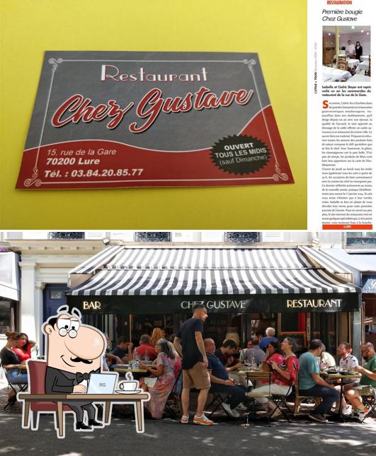 L'intérieur de Chez Gustave
