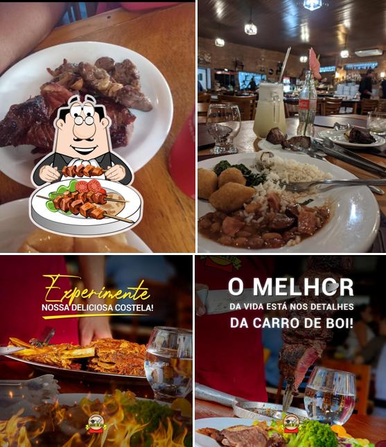 Comida em Churrascaria Carro de Boi