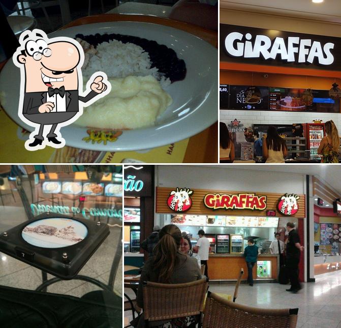 O interior do Giraffas Villa Romana Shopping: Burger, Almoço, Sobremesas, Delivery, SC