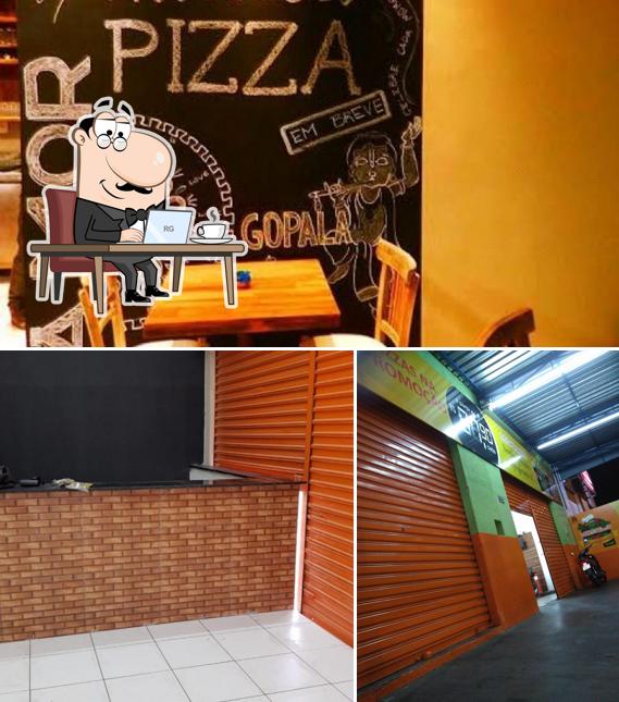 O interior do Don Forato Pizzaria