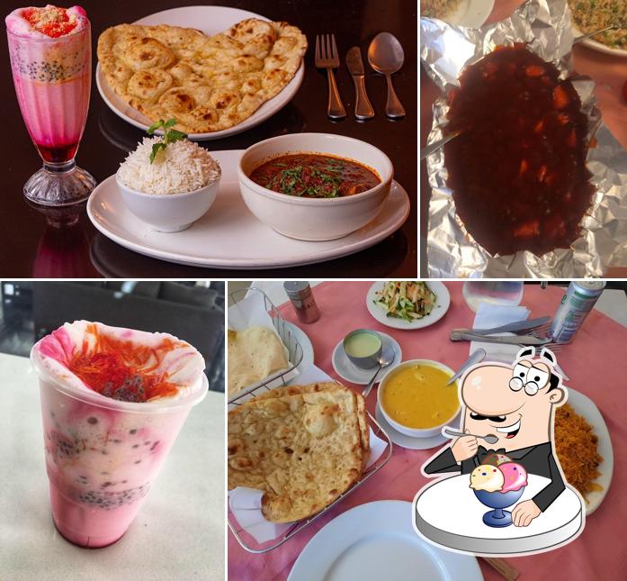 Al-Hamra Restaurants serviert eine Auswahl von Süßspeisen