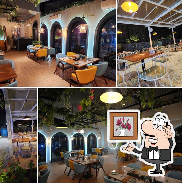 The interior of Fressia - free style cafe and kitchen